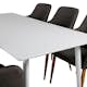 Matgrupp Venture Home Polar med 6 Comfort stolar Tyg