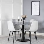 Matgrupp Venture Home Estelle med 4 Polar Diamond stolar