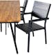 Matgrupp Venture Home Chane med 4 Lede Stapelbara Matstolar