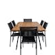 Matgrupp Venture Home Chane med 6 Samba Stapelbara Matstolar