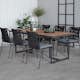 Matgrupp Venture Design King med 6 Julle Stapelbara Matstolar