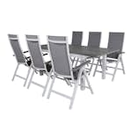 Matgrupp Venture Home Aleyna 152 Vit med 6 Aleyna Positionsstolar