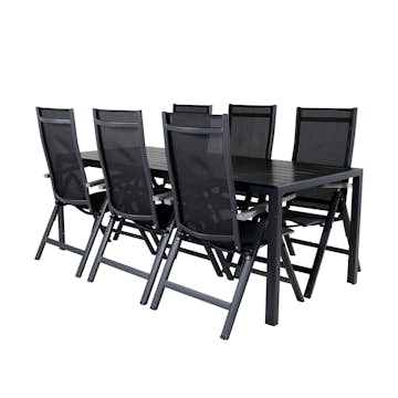 Matgrupp Utomhus Venture Home Bront med 6 Aleyna PositionsTrädgårdsstolar