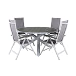 Matgrupp Utomhus Venture Home Pincy Rund med 4 Aleyna PositionsTrädgårdsstolar