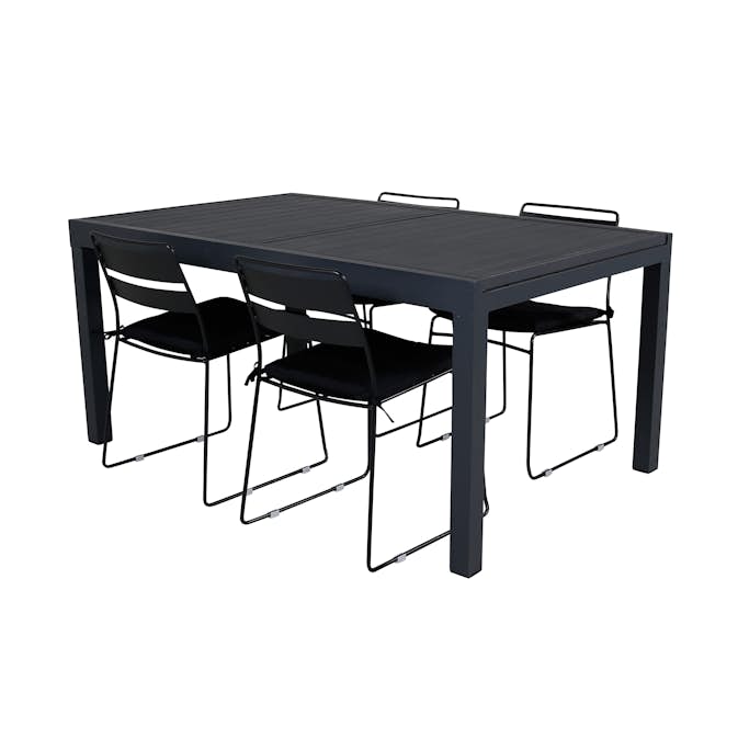 Matgrupp Venture Design Marbella med 4 Liva Stolar