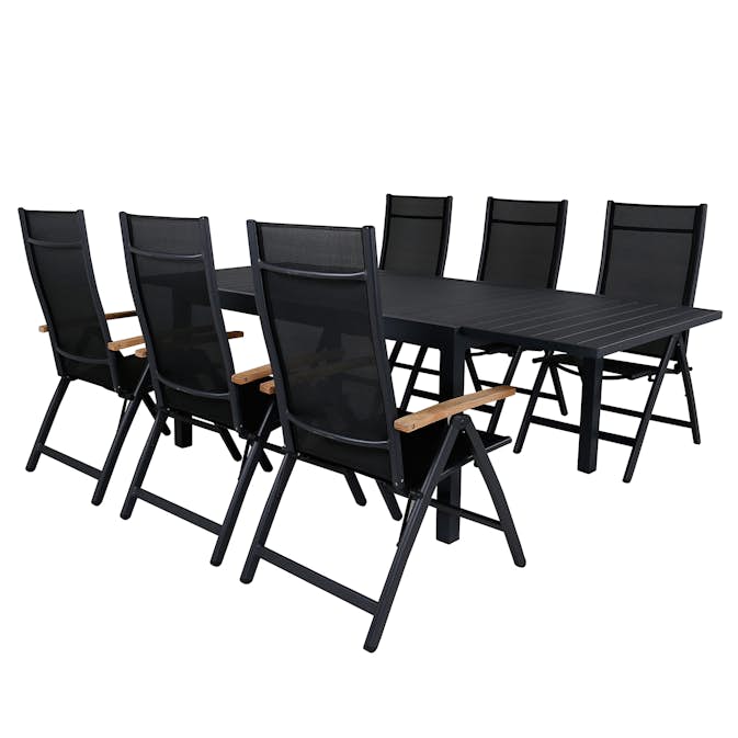 Matgrupp Venture Home Marbella med 6 Pave Stolar