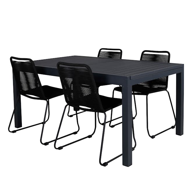 Matgrupp Venture Home Marbella med 4 Levi Stolar