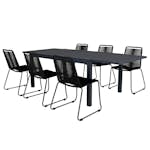 Matgrupp Venture Home Marbella med 6 Levi Stolar