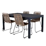 Matgrupp Venture Home Marbella med 4 Levi Stolar