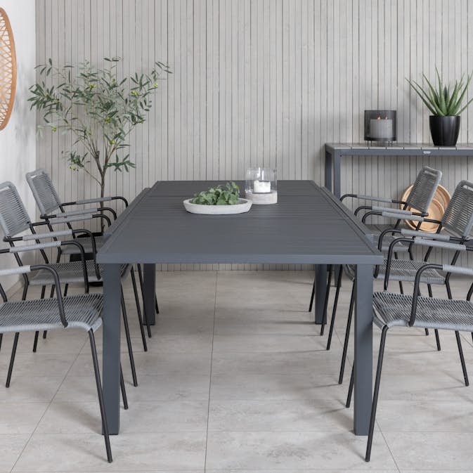 Matgrupp Venture Home Marbella med 6 Levi Stolar