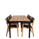 Matgrupp Venture Home Bois med 6 Velle Stolar
