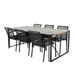 Matgrupp Utomhus Venture Home Texas med Deni Trädgårdsstolar