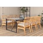 Matgrupp Utomhus Venture Home Thea med 6 Cane Trädgårdsstolar