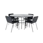 Matgrupp Venture Home Wien med 4 Tjärö Stolar Konstläder