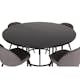 Matgrupp furniture/fashion Copenhagen Ø140 cm med 4 Velvet Stolar