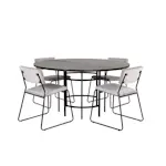 Matgrupp furniture/fashion Copenhagen Ø140 cm med 4 Kenth Stolar
