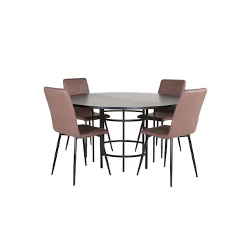 Matgrupp furniture/fashion Copenhagen Ø140 cm med 4 Windu Stolar