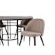 Matgrupp furniture/fashion Copenhagen Ø140 cm med 4 Velvet Stolar