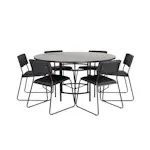 Matgrupp Venture Home Wien med 6 Kungshamn Stolar Konstläder