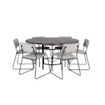 Matgrupp furniture/fashion Copenhagen Ø140 cm med 6 Kenth Stolar
