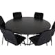 Matgrupp furniture/fashion Copenhagen Ø140 cm med 6 Windu Stolar