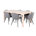 Matgrupp Venture Home Shy med 6 Valentina Stitcthes Stolar Mikrofiber