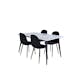 Matgrupp Venture Home Jolie med 4 Pobbie Stolar Metall