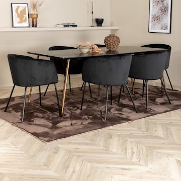 Matgrupp Venture Home Annika med 6 Bergen Stolar