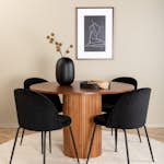 Matgrupp Venture Home med Bianca Matbord och 4 Wrigley Matstolar