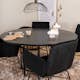 Matgrupp furniture/fashion Copenhagen Ø140 cm med 4 Petra Stolar