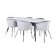 Matgrupp Venture Home Jolie med 6 Bergen Stolar Sammet