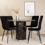 Matgrupp Venture Home Monte Carlo matbord och Walerina matstol