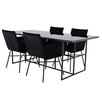 Matgrupp Venture Home Lund matbord och Annika matstol