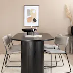 Matgrupp Venture Home Bianca Svart med 4 Kungshamn Stolar