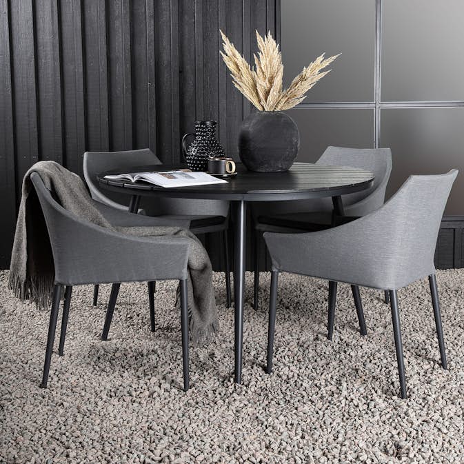 Matgrupp Utomhus Venture Home Break Ø120 med 4 Spoga Trädgårdsstolar