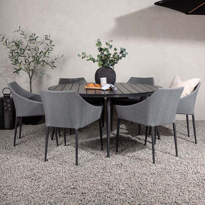 Matgrupp Venture Home Break Ø150 med 6 Spoga Matstolar