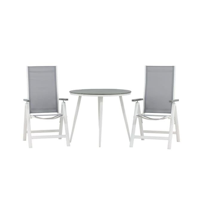 Cafégrupp Venture Home Break Ø90 cm med 2 Albany Stolar