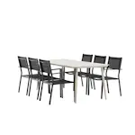 Matgrupp Venture Home Lina med 6 Copacabana Stolar