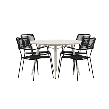 Matgrupp Venture Home Lina med 4 Lindos Stolar