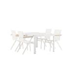 Matgrupp Utomhus Venture Home Togo med 4 Mexico Trädgårdsstolar