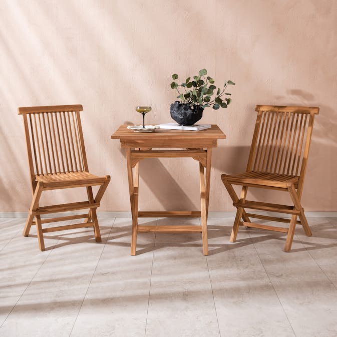 Cafégrupp Venture Home Ghana 70x70 med 2 Kenya Fällbara Stolar