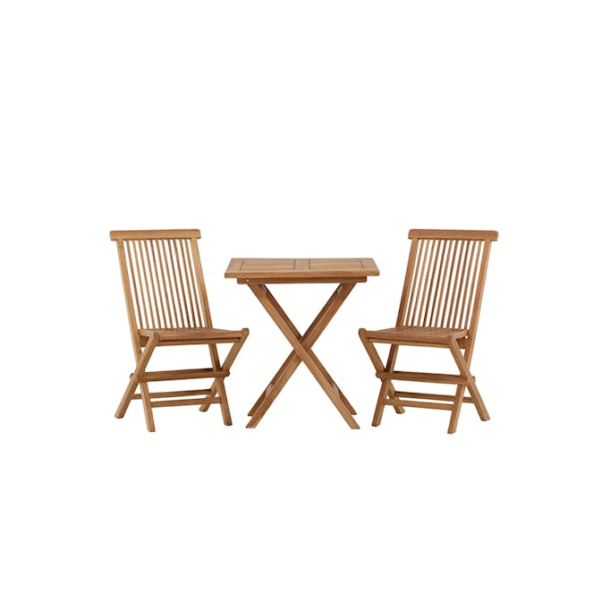 Cafégrupp Venture Home Kenya Klaffbord med 2 Kenya Stolar