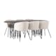 Matbord furniture/fashion Stone med 6 Berit Stolar