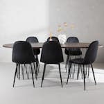 Matgrupp Venture Home Stone med 6 Polar Stolar Sammet