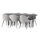 Matgrupp furniture/fashion Stone med 6 Velvet Stolar