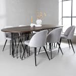 Matgrupp furniture/fashion Stone med 6 Velvet Stolar