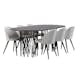 Matgrupp furniture/fashion Stone med 6 Velvet Stolar