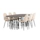 Matgrupp Venture Home Stone med 6 Polar Stolar Sammet