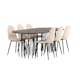 Matgrupp Venture Home Stone med 6 Polar Stolar Sammet