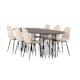 Matgrupp Venture Home Stone med 6 Polar Stolar Sammet